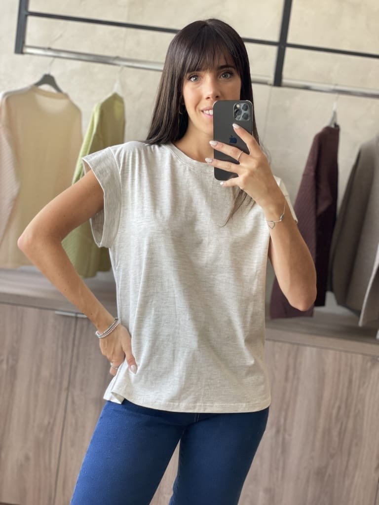 REMERA CAROL GRIS MEL