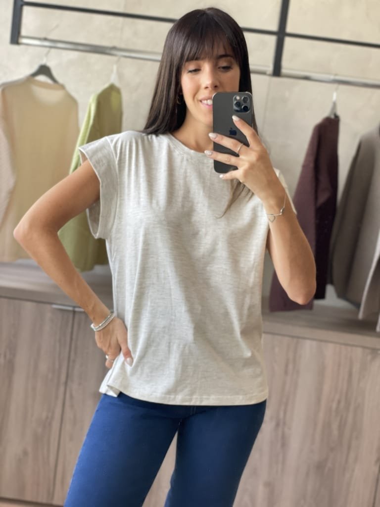 REMERA CAROL GRIS MEL - Image 2