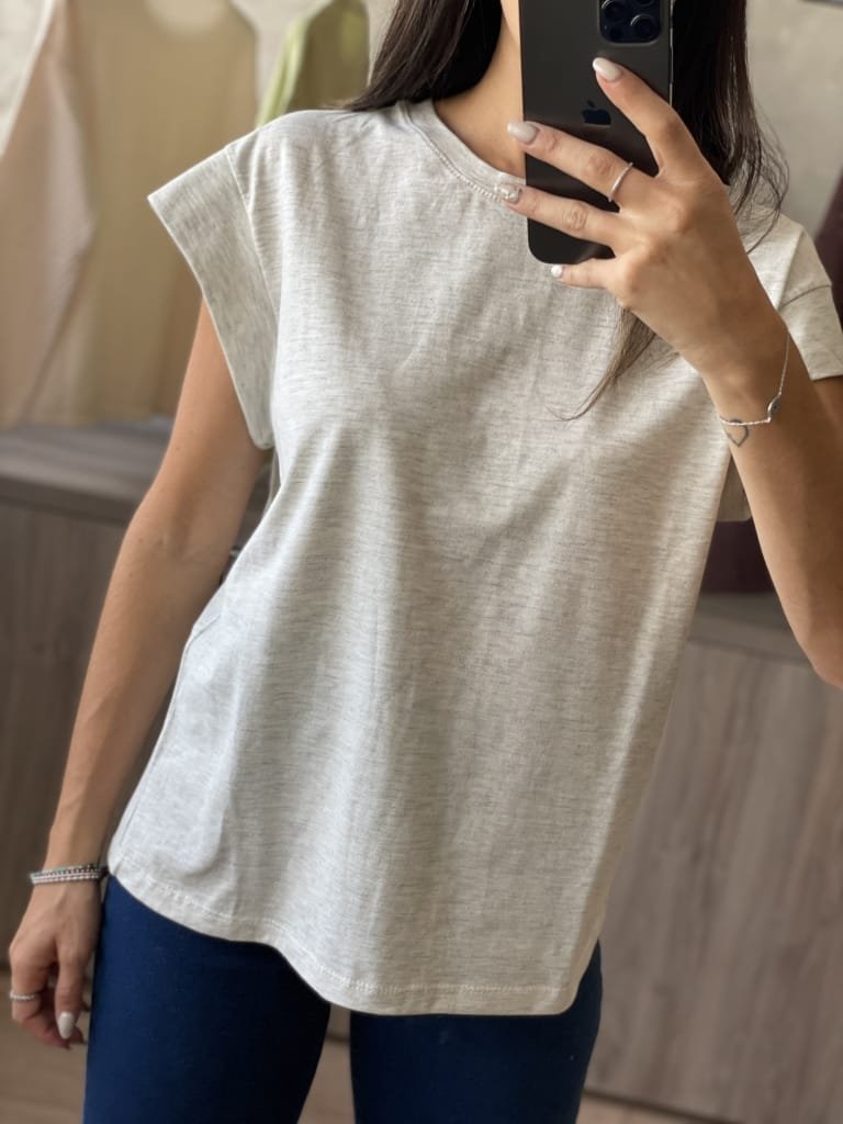 REMERA CAROL GRIS MEL - Image 3