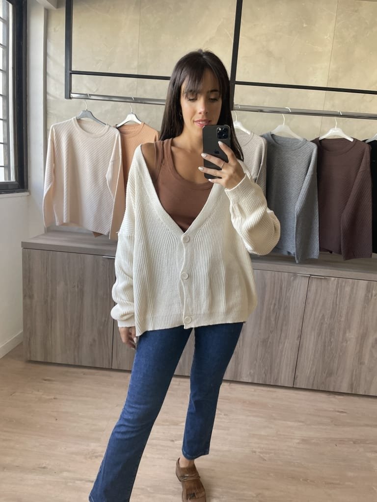 CARDIGAN LEPUS NATURAL