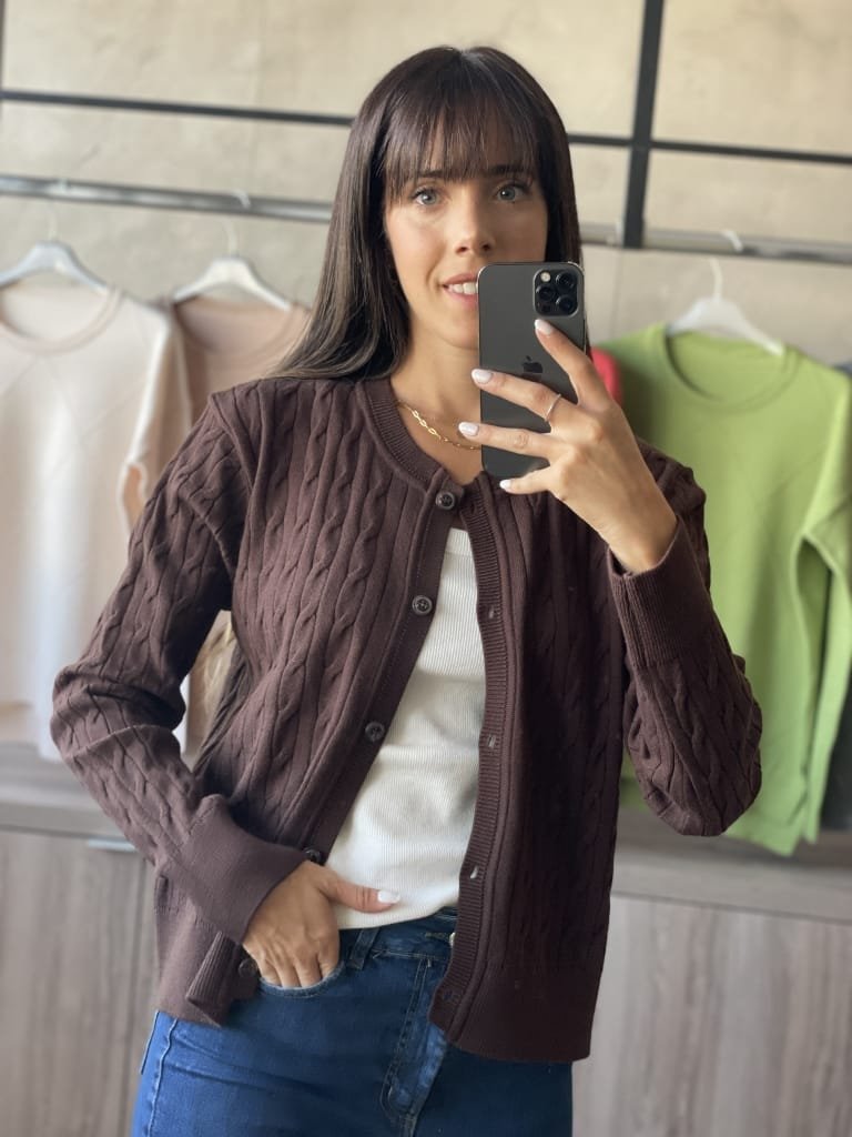 CARDIGAN CAPRIA CHOCO