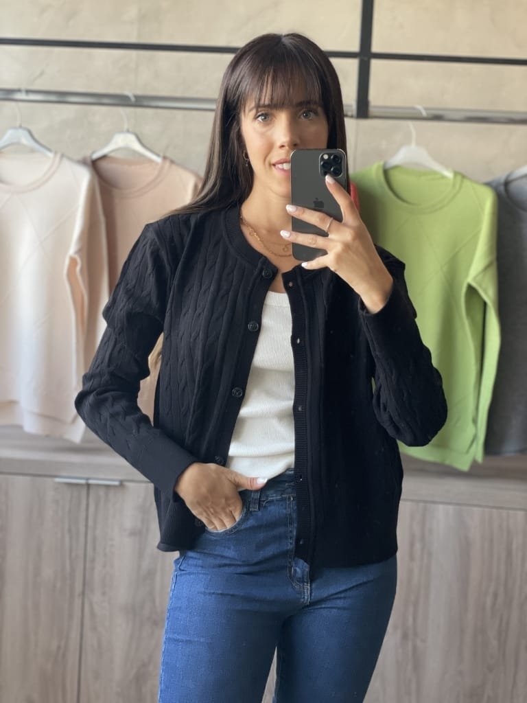 CARDIGAN CAPRIA NEGRO