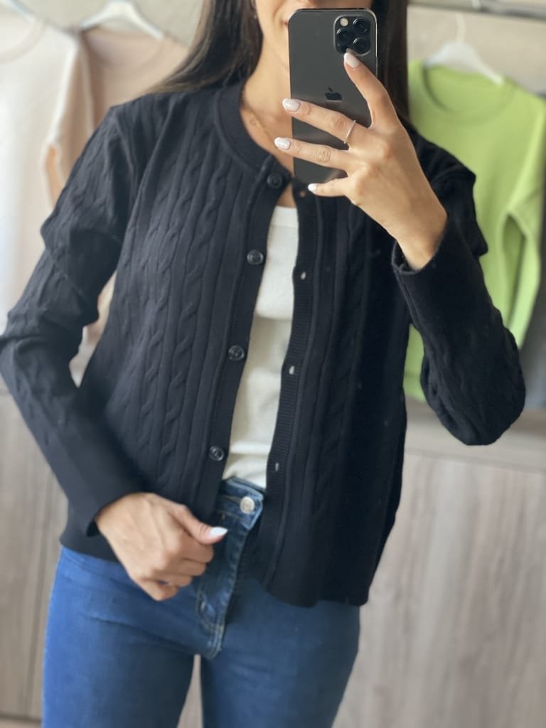CARDIGAN CAPRIA NEGRO - Image 3