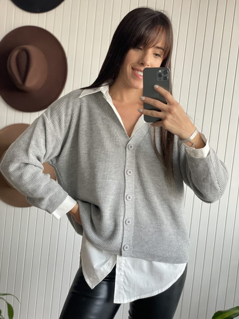 CARDIGAN SICILIA GRIS