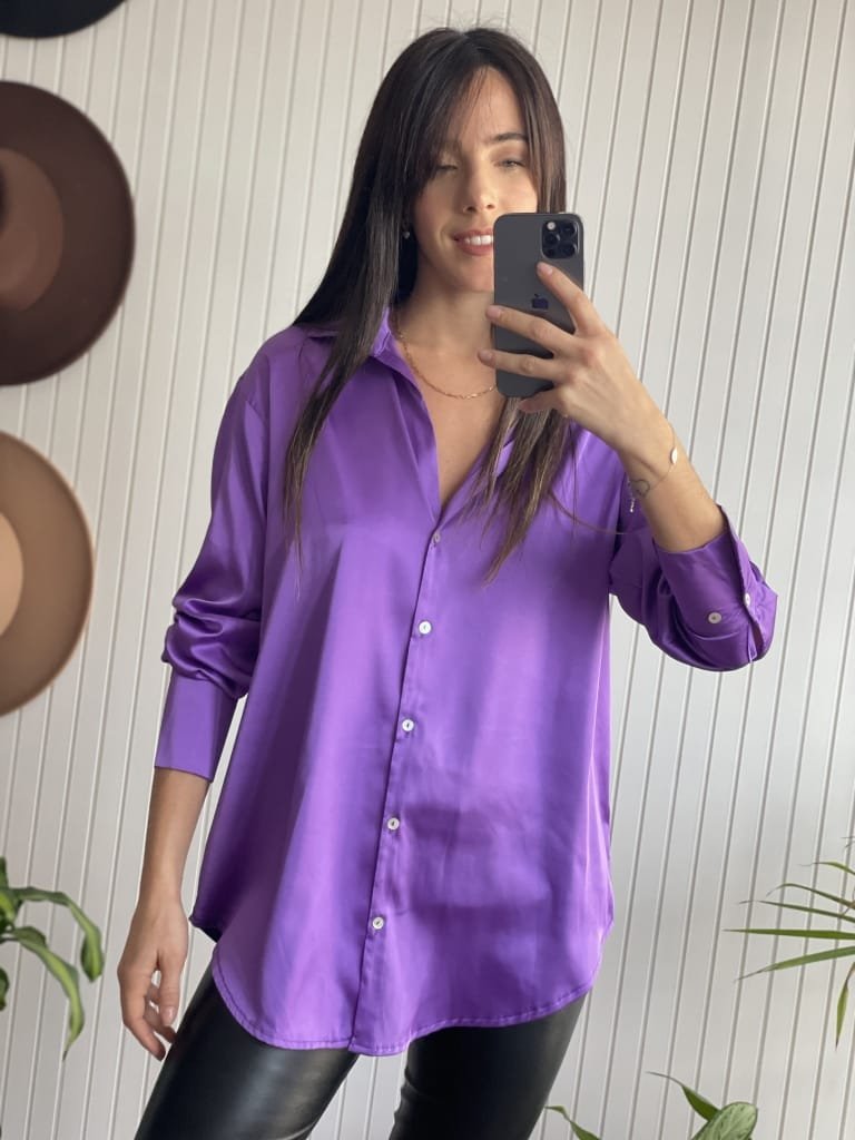 CAMISA SATENITA VIOLET