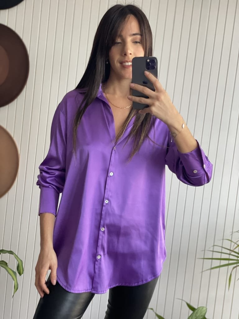 CAMISA SATENITA VIOLET - Image 2