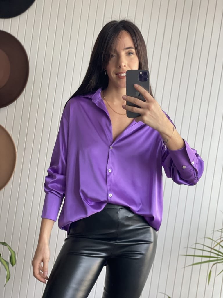 CAMISA SATENITA VIOLET - Image 4