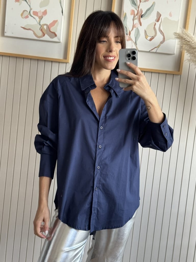 CAMISA MERCURY AZUL MARINO