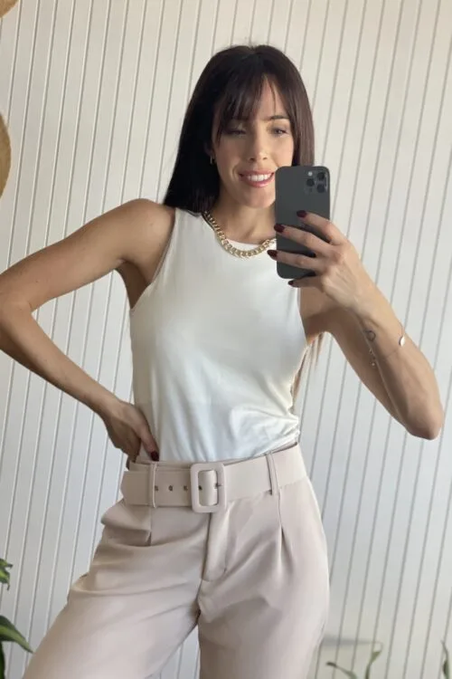 Alternative view of MUSCULOSA KAMAL BLANCA