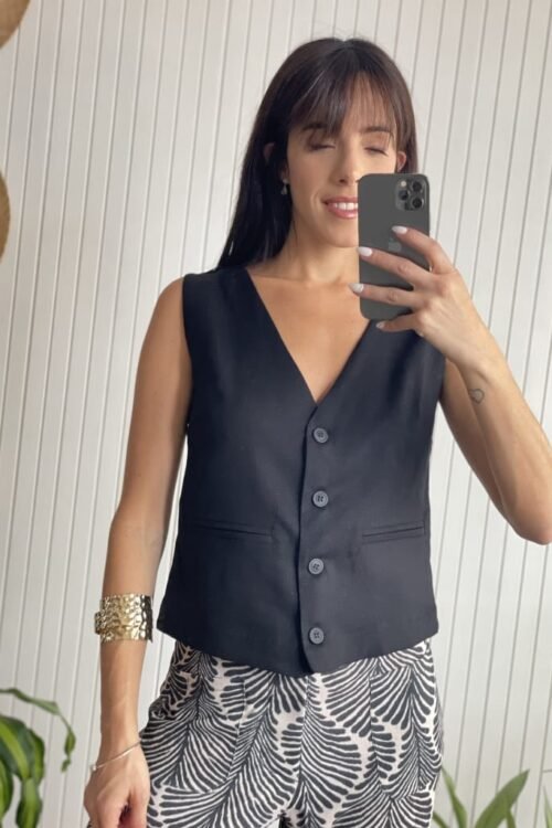 CHALECO CLEMEN NEGRO