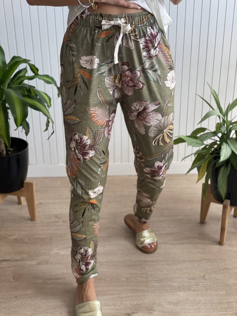 BABUCHA FLOWER VERDE