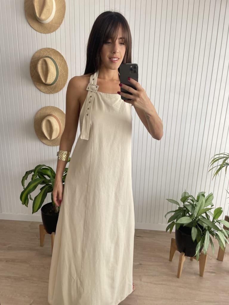 VESTIDO MARVA BEIGE - Image 2
