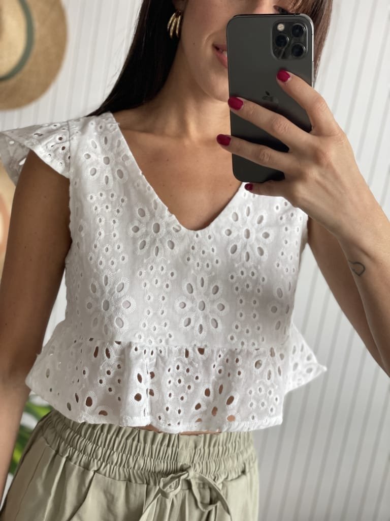 TOP BRODERY BLANCO - Image 3