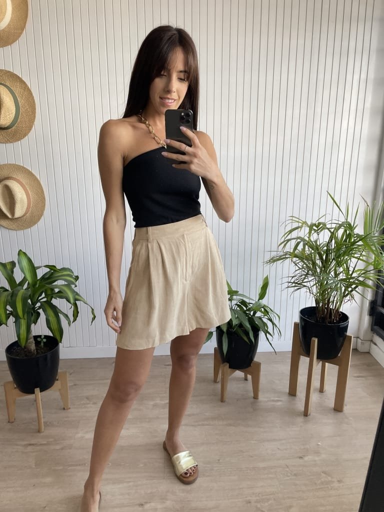 SHORT SEVILLA BEIGE - Image 2