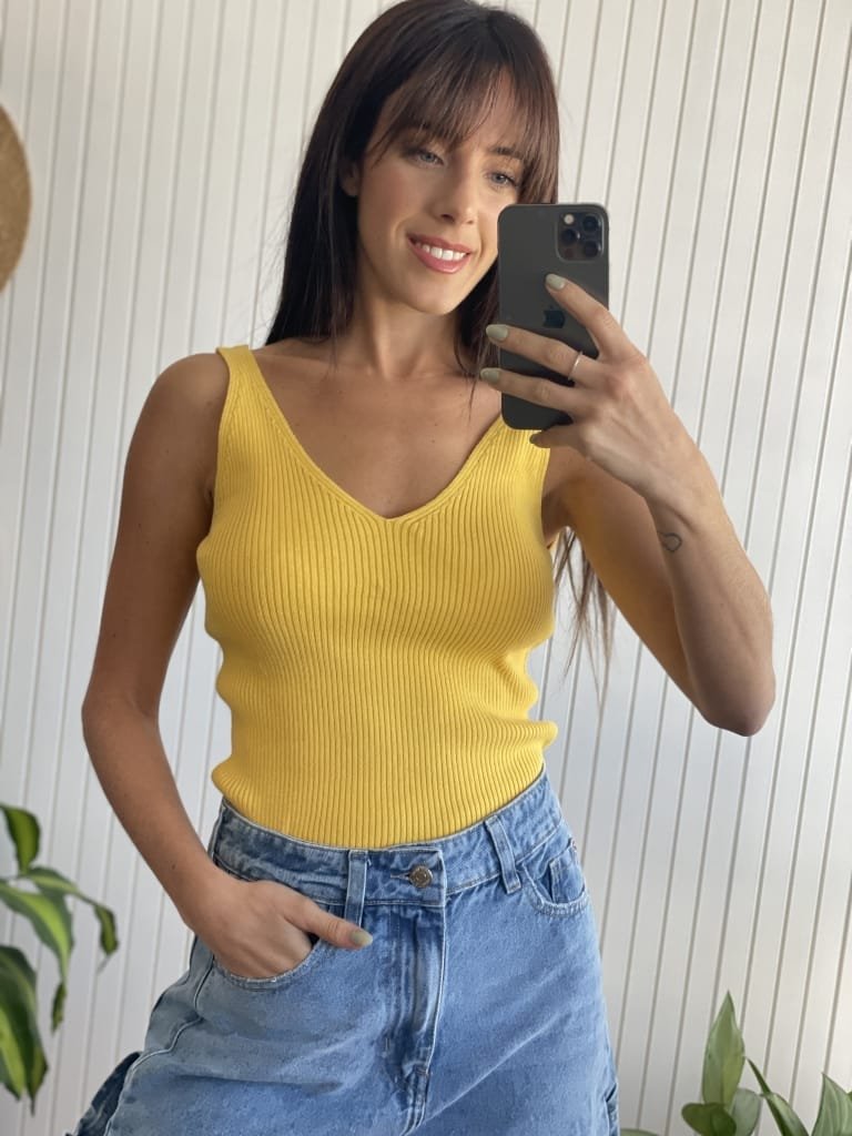 MUSCULOSA EVA AMARILLO