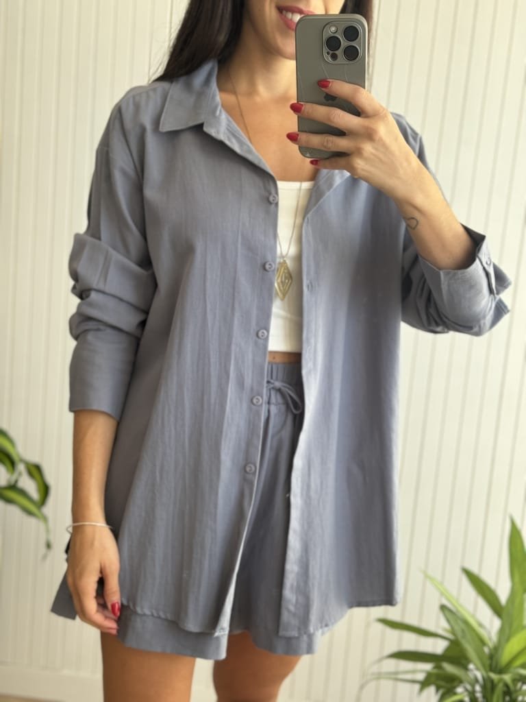 CAMISA AURELIE AZUL - Image 2