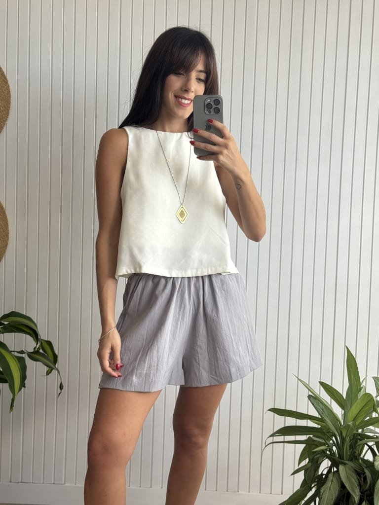 SHORT AURELIE GRIS - Image 2