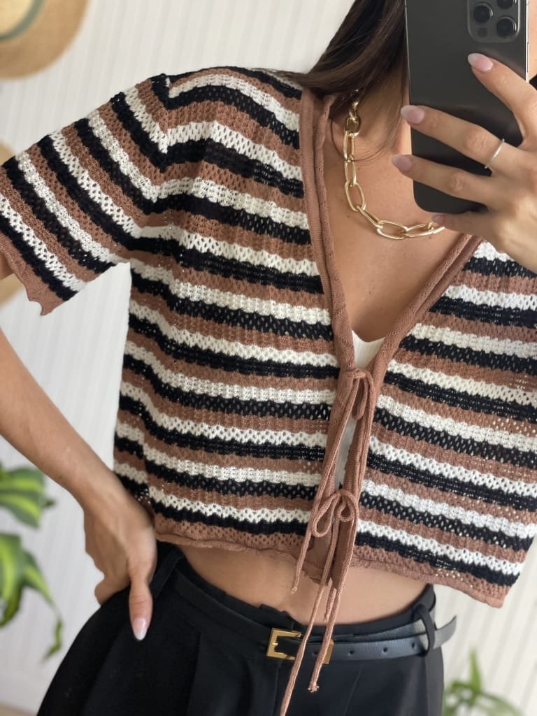 SACO TEJIDO CHOCO - Image 4