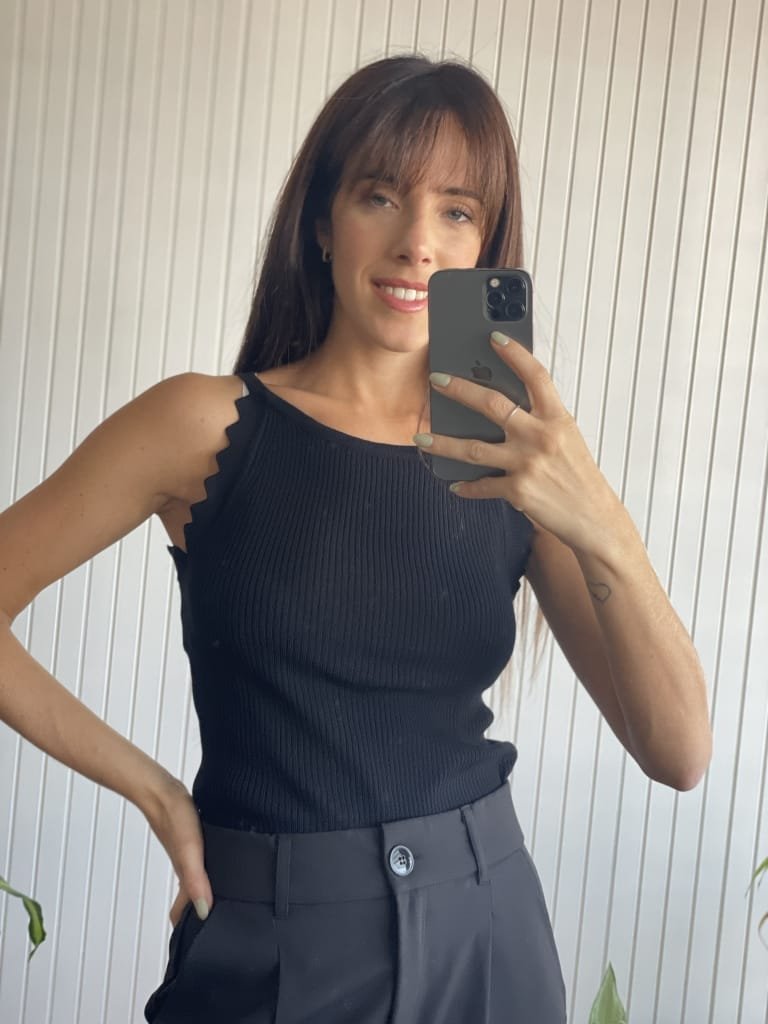 TOP TEJIDO LUNI NEGRO