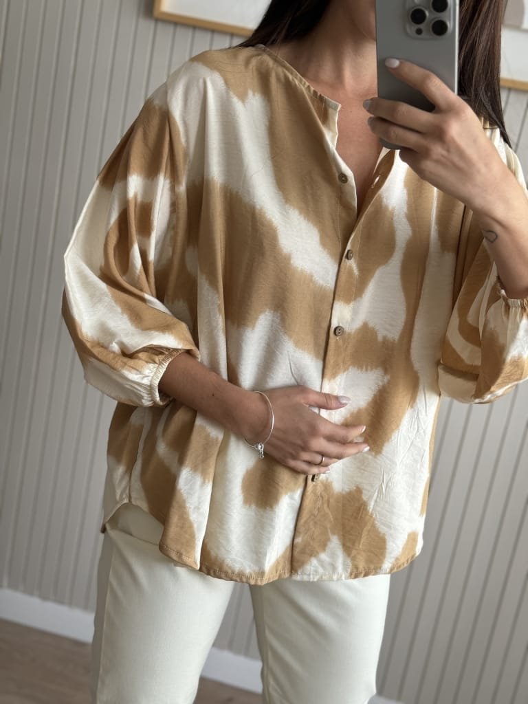 BLUSA NET BEIGE - Image 3