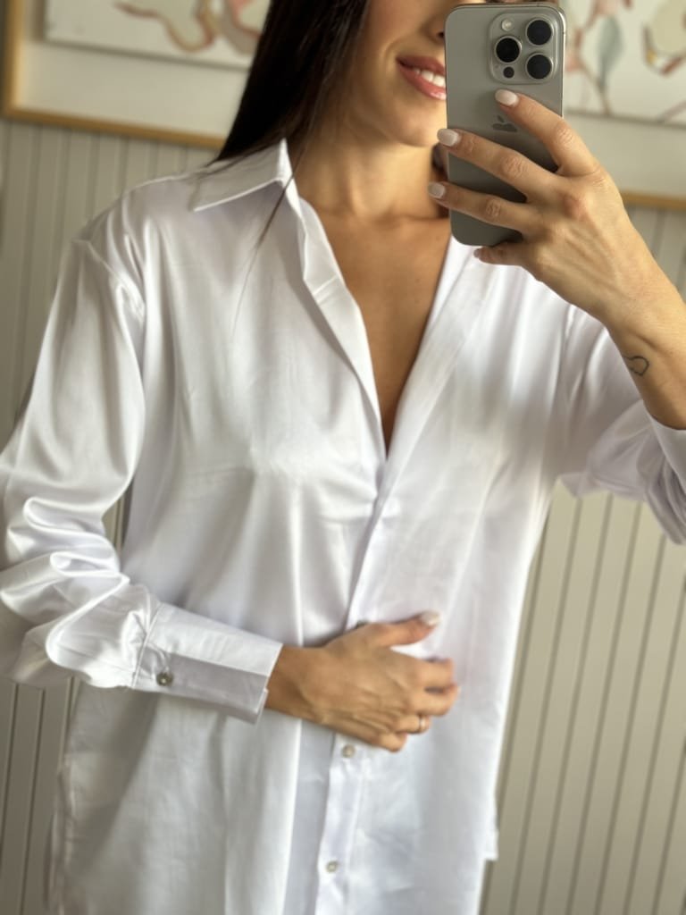 CAMISA SATENITA BLANCA - Image 4