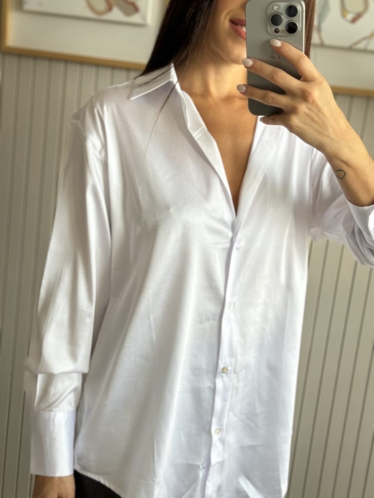 CAMISA SATENITA BLANCA - Image 5