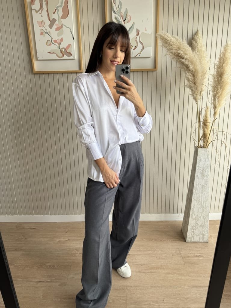 CAMISA SATENITA BLANCA - Image 2