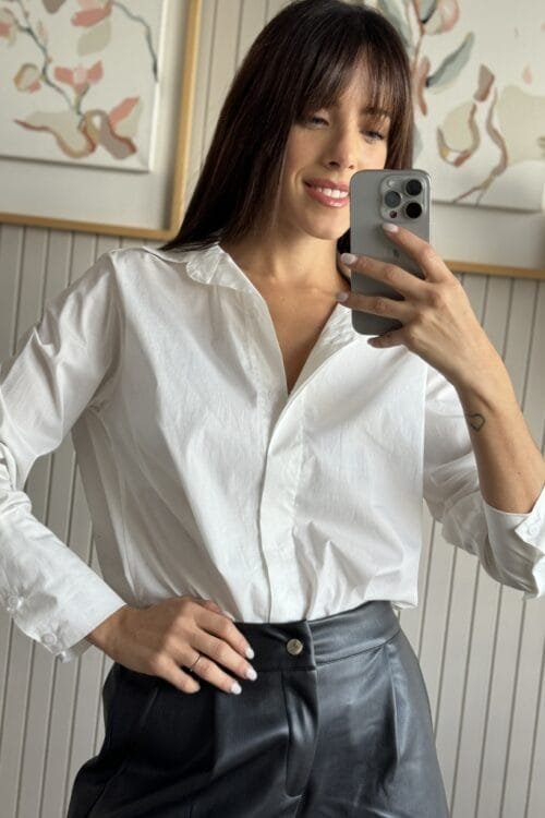 Alternative view of CAMISA LAIA BLANCA