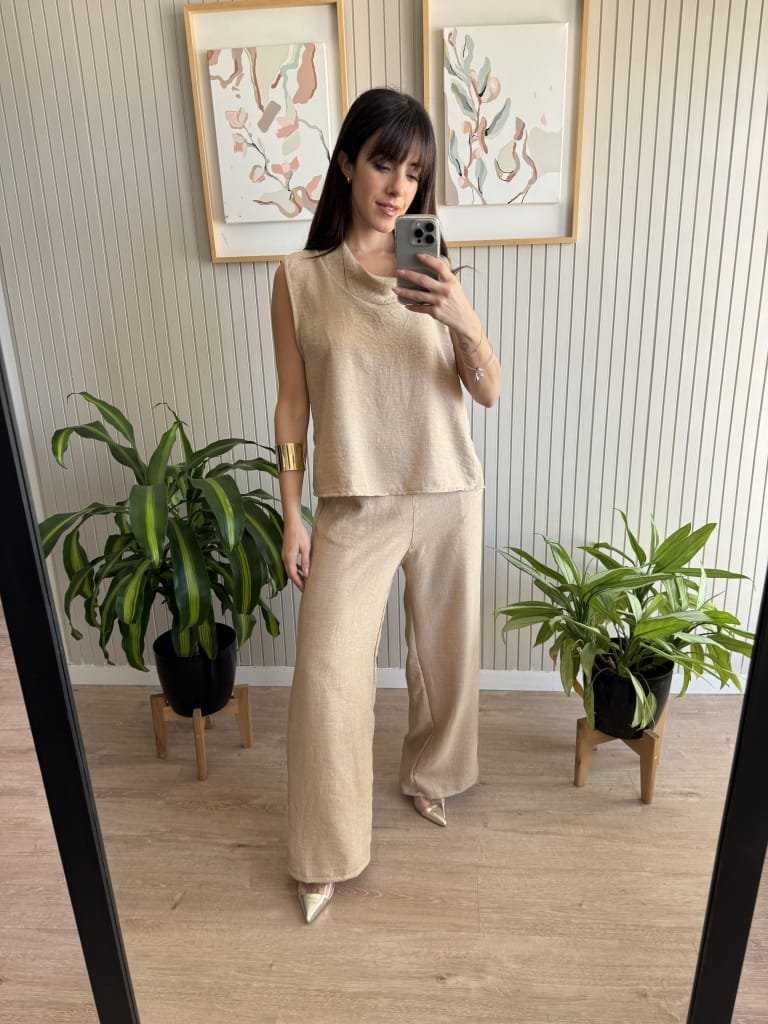 PALAZO BOT BEIGE - Image 3