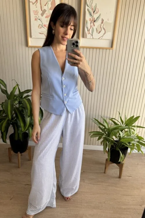 Alternative view of PANTALON SELENE CELESTE