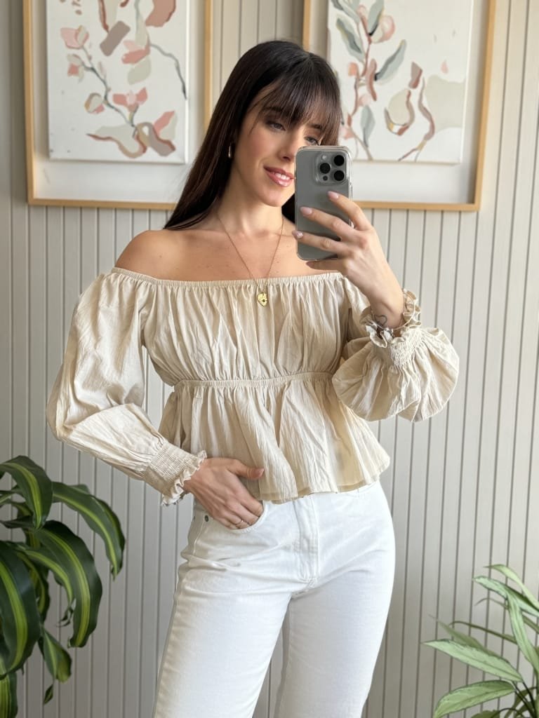 BLUSA OLIVIA BEIGE