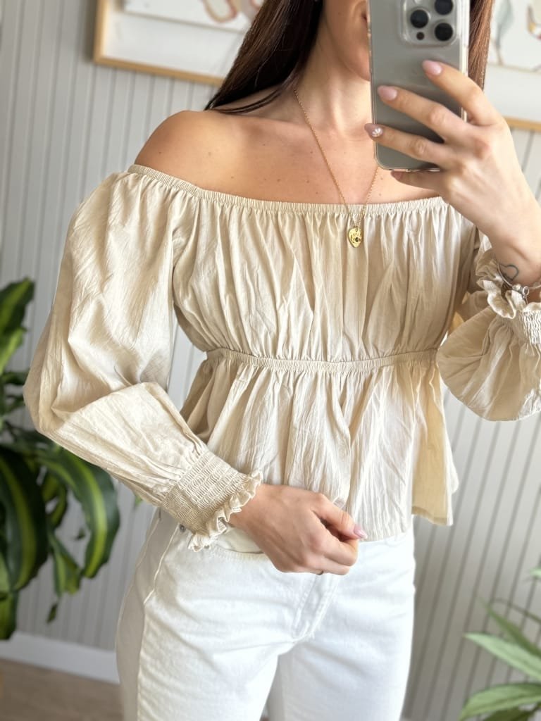 BLUSA OLIVIA BEIGE - Image 2