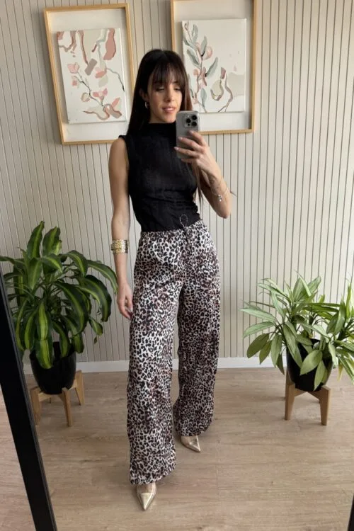 Alternative view of PANTALON ANIMAL PRINT SEDA