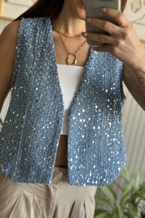 Alternative view of CHALECO LENT DENIM