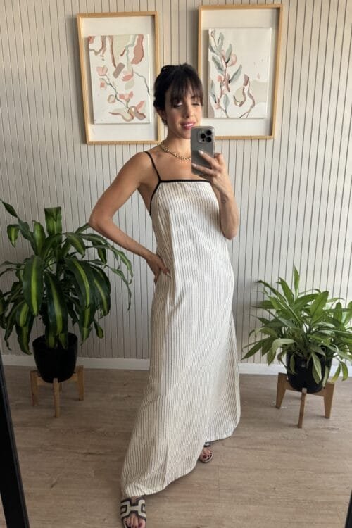 Alternative view of VESTIDO TERET NEGRO