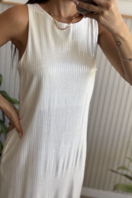 Alternative view of VESTIDO GAEL BLANCO