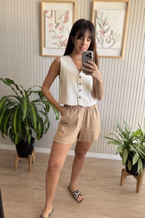 Alternative view of SHORT HARLEM LINO LISO TOST