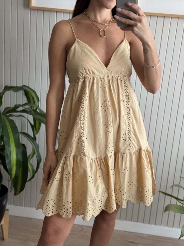 VESTIDO HAVEN BEIGE - Image 3