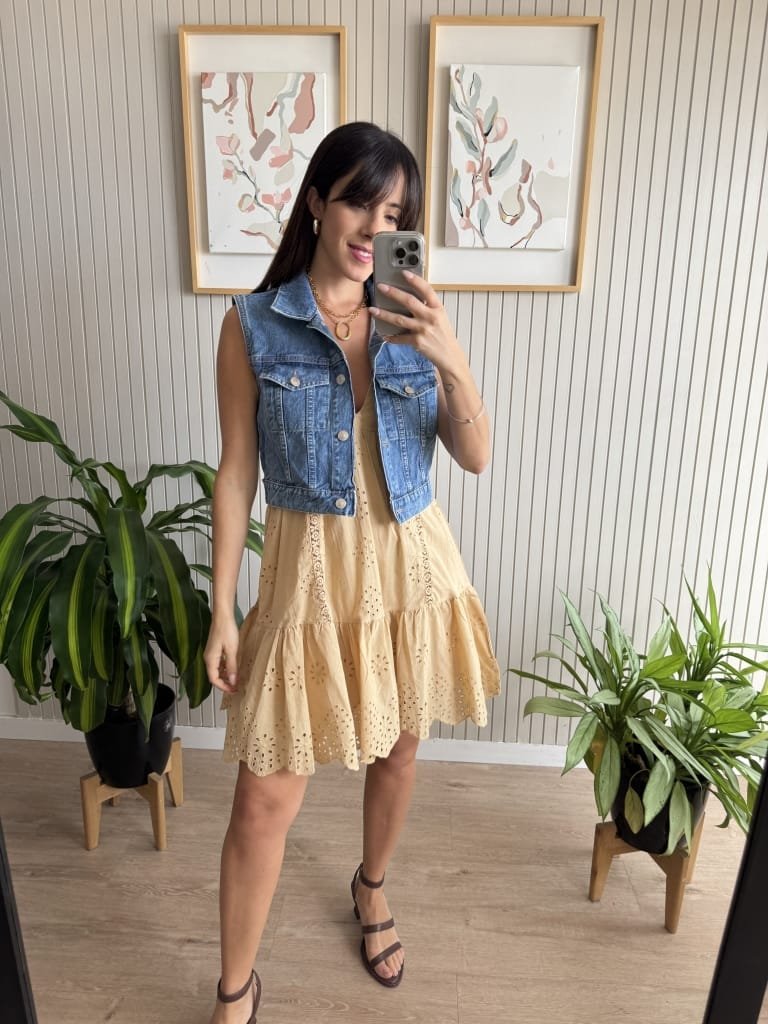 VESTIDO HAVEN BEIGE - Image 5