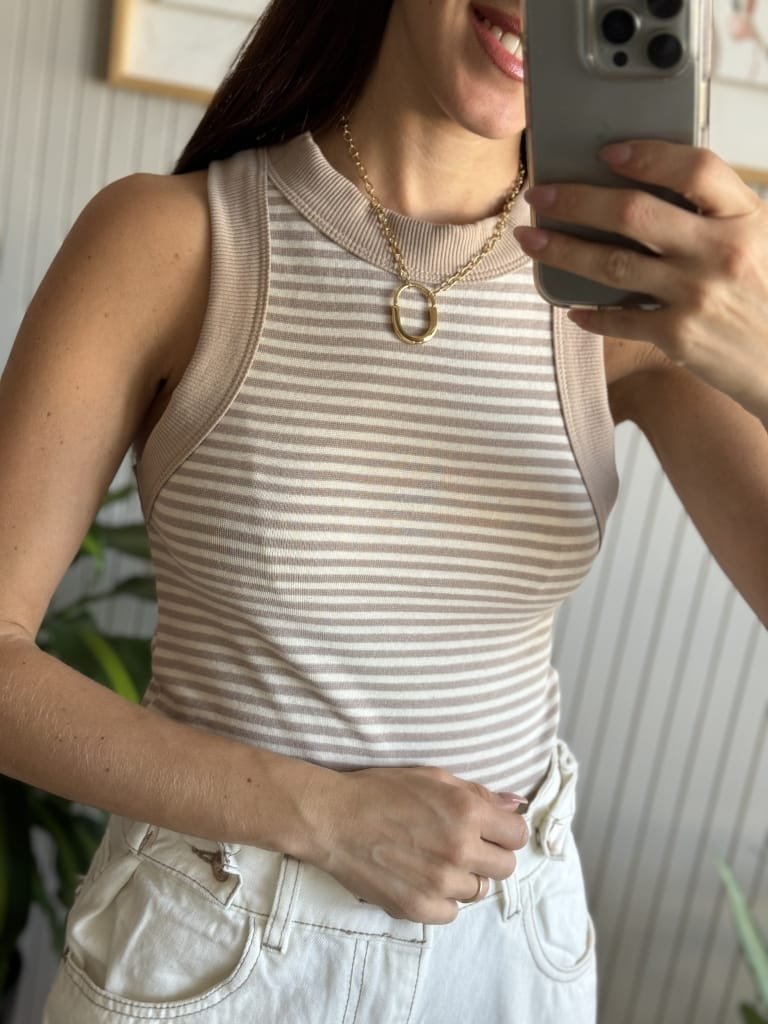 REMERA CAMILLE BEIGE - Image 2