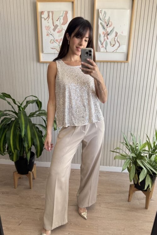 Alternative view of PALAZO BETY BEIGE