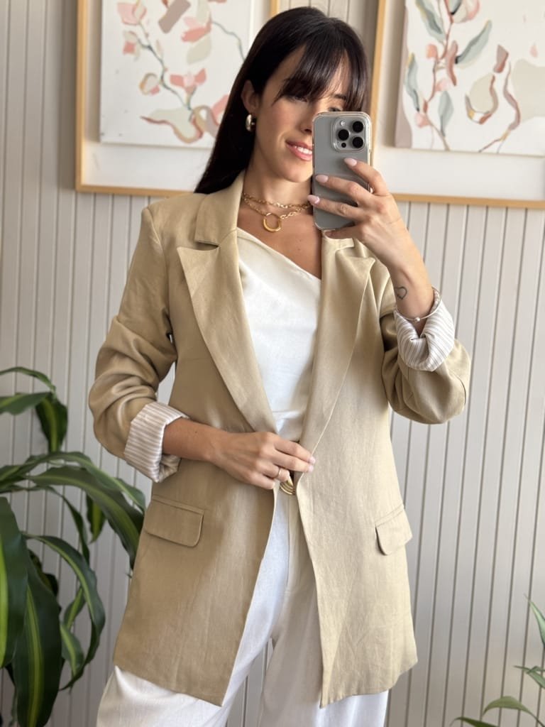 SACO AREZZO BEIGE - Image 4