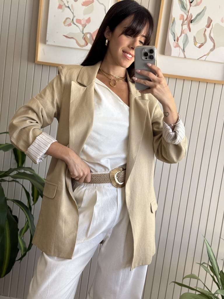 SACO AREZZO BEIGE - Image 7