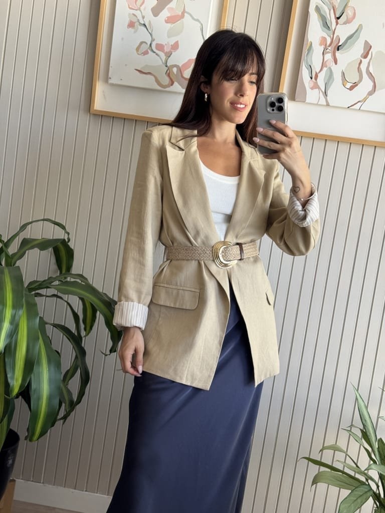 SACO AREZZO BEIGE - Image 2