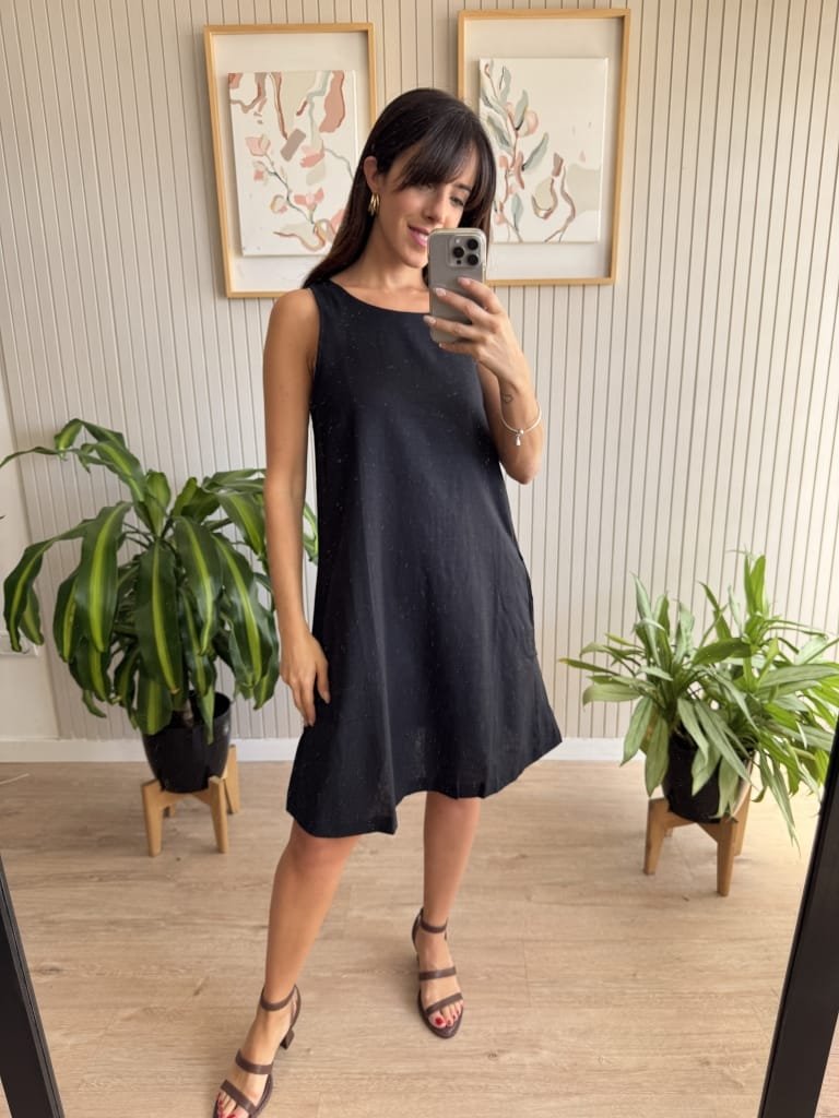 VESTIDO JACKIE NEGRO LARGO - Image 2