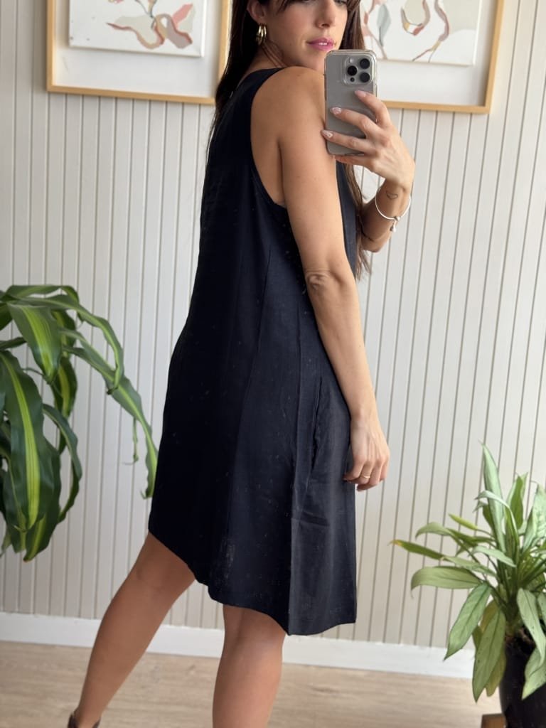 VESTIDO JACKIE NEGRO LARGO - Image 4