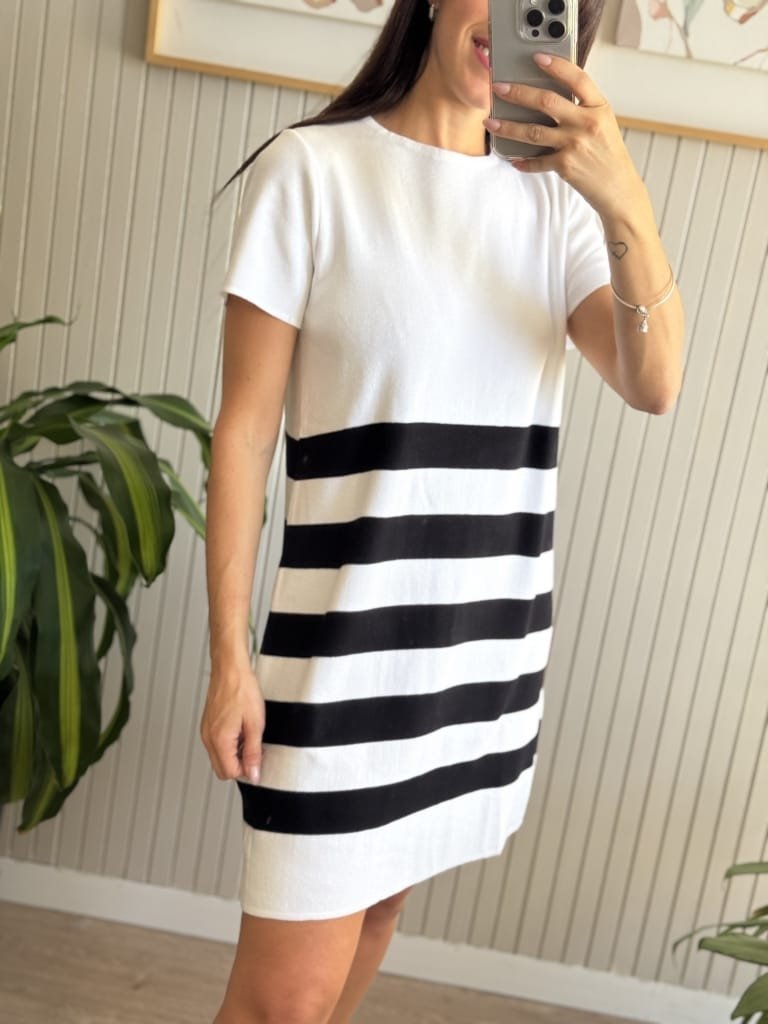 VESTIDO RAYADO BLANCO - Image 4