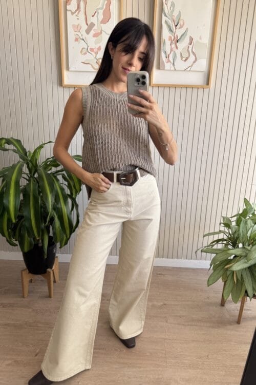 Alternative view of JEAN WIDE LEG FULL B