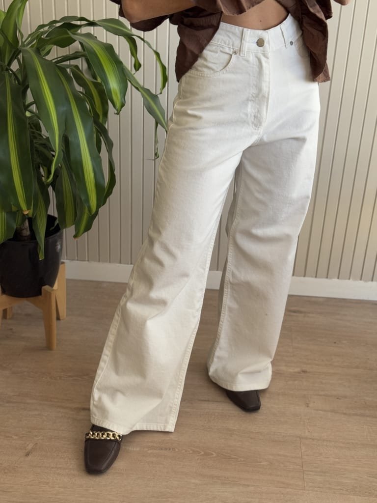 JEAN WIDE LEG FULL NAT