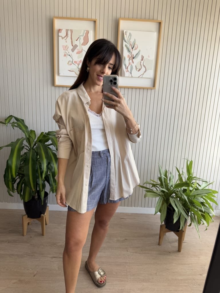 CAMISA AURELIE BEIGE - Image 2